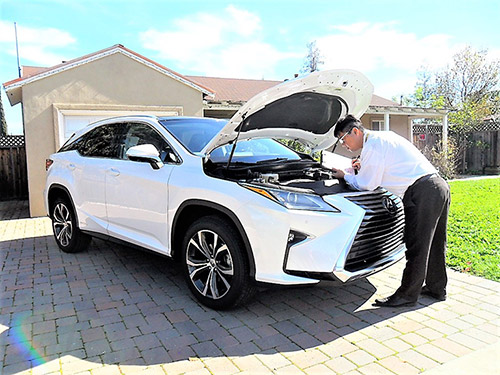 reviewing car