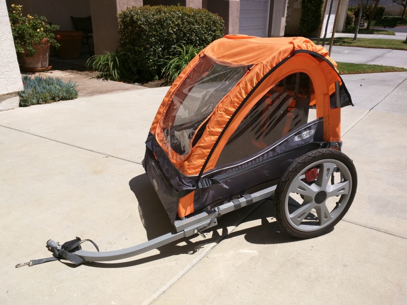 instep quick n ez double bike trailer