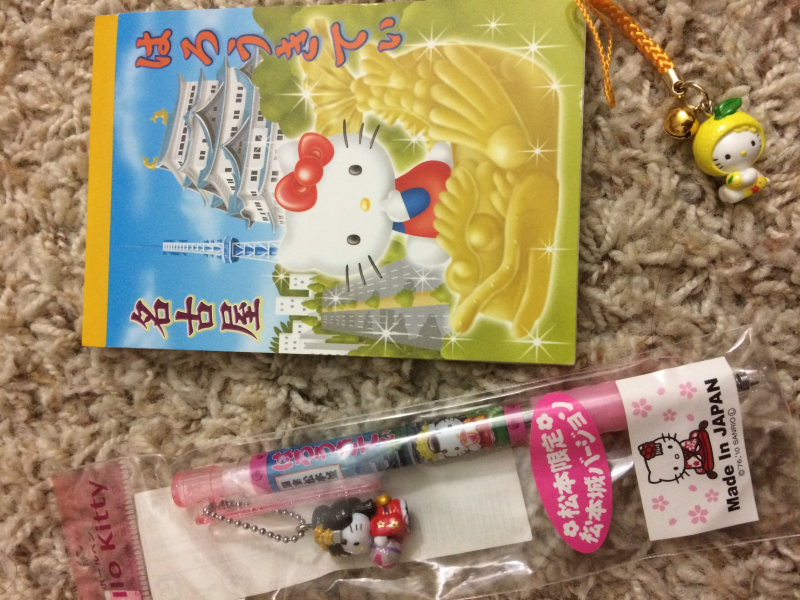 ご当地キティ メモ帳 ボールペン ストラップ 全て7ドル