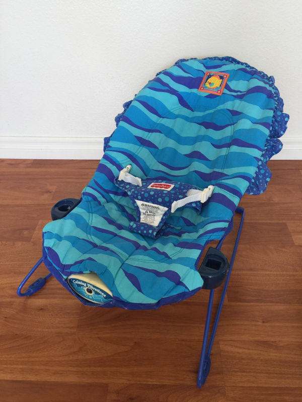fisher price bouncer blue