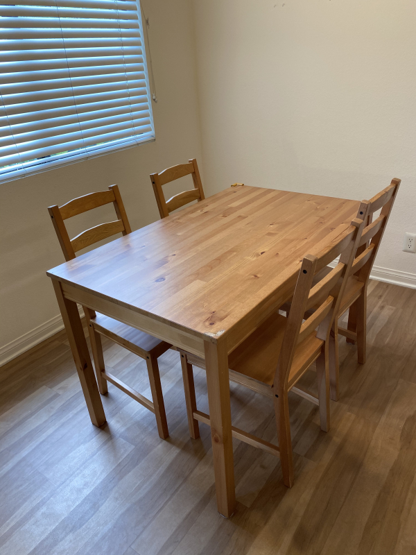 サンディエゴタウン クラシファイド Ikeaダイニングセットjokkmokk シール跡あり