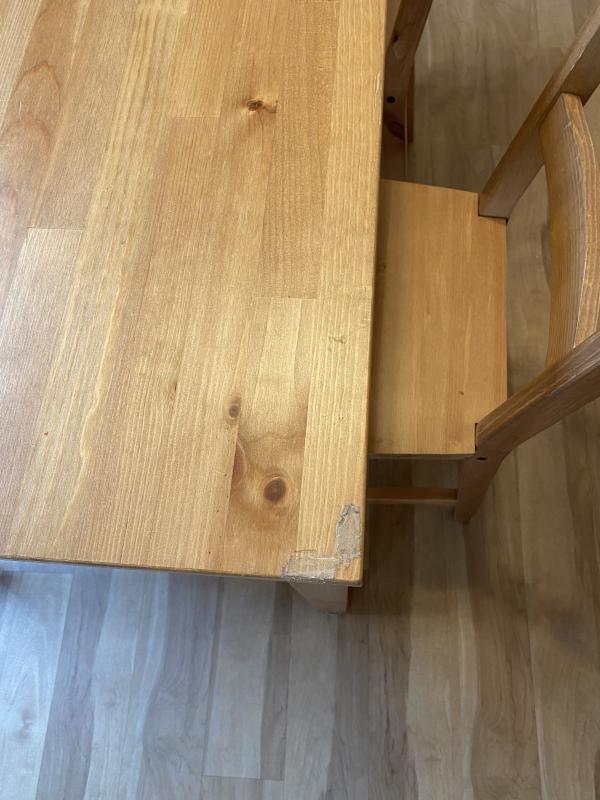 サンディエゴタウン クラシファイド Ikeaダイニングセットjokkmokk シール跡あり