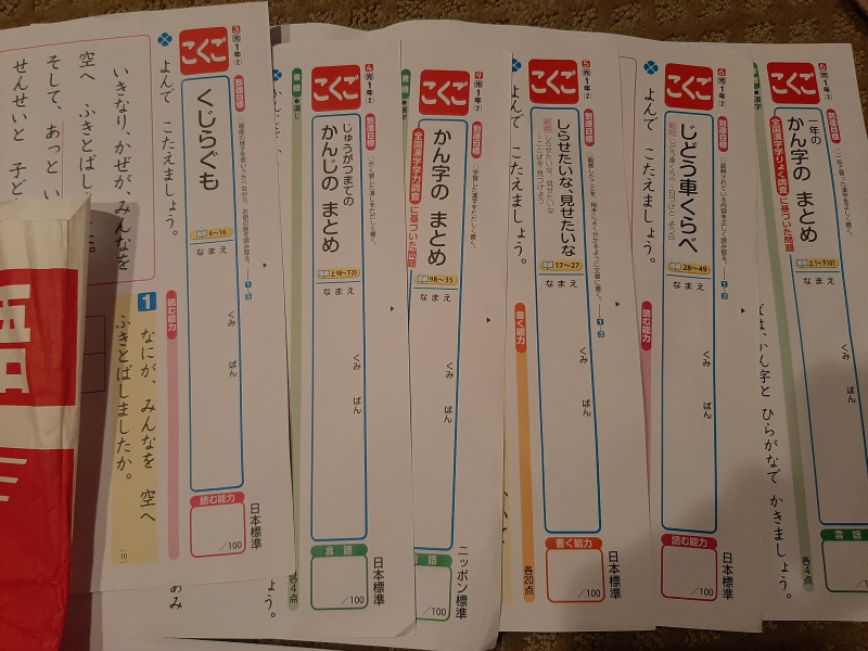 サンディエゴタウン クラシファイド 一年生 国語算数テスト