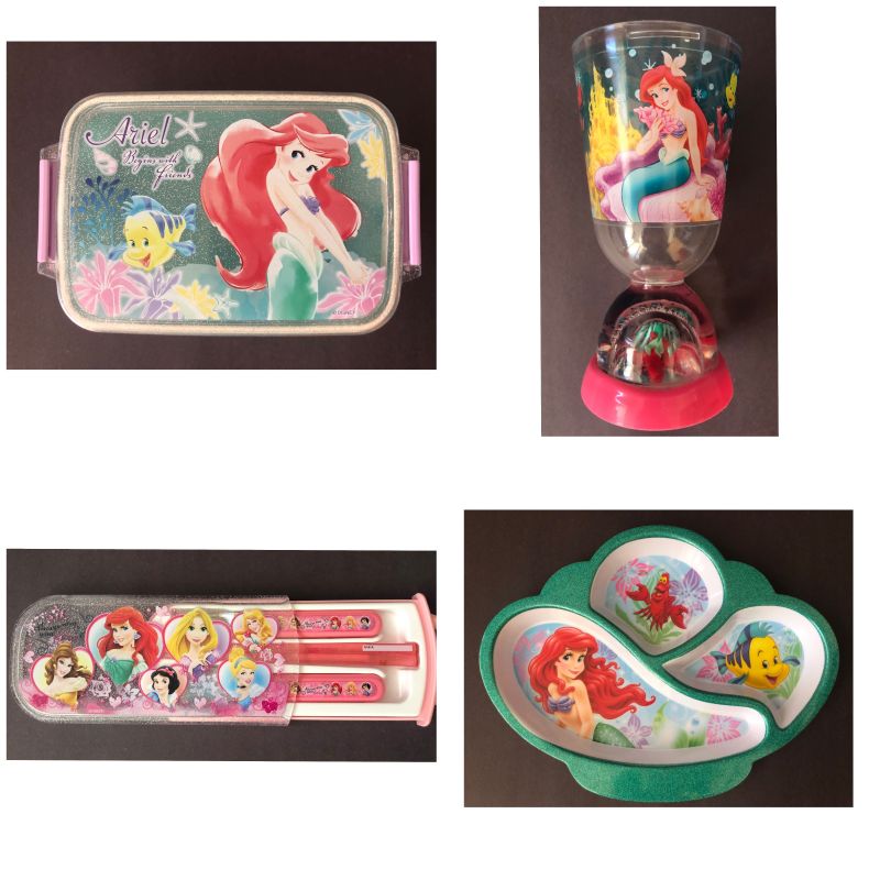 サンディエゴタウン クラシファイド お弁当箱 箸箱セット ディズニー アリエル