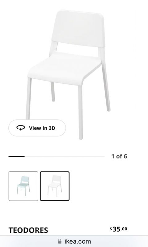 サンディエゴタウン - クラシファイド[IKEA ホワイト椅子4脚セット]