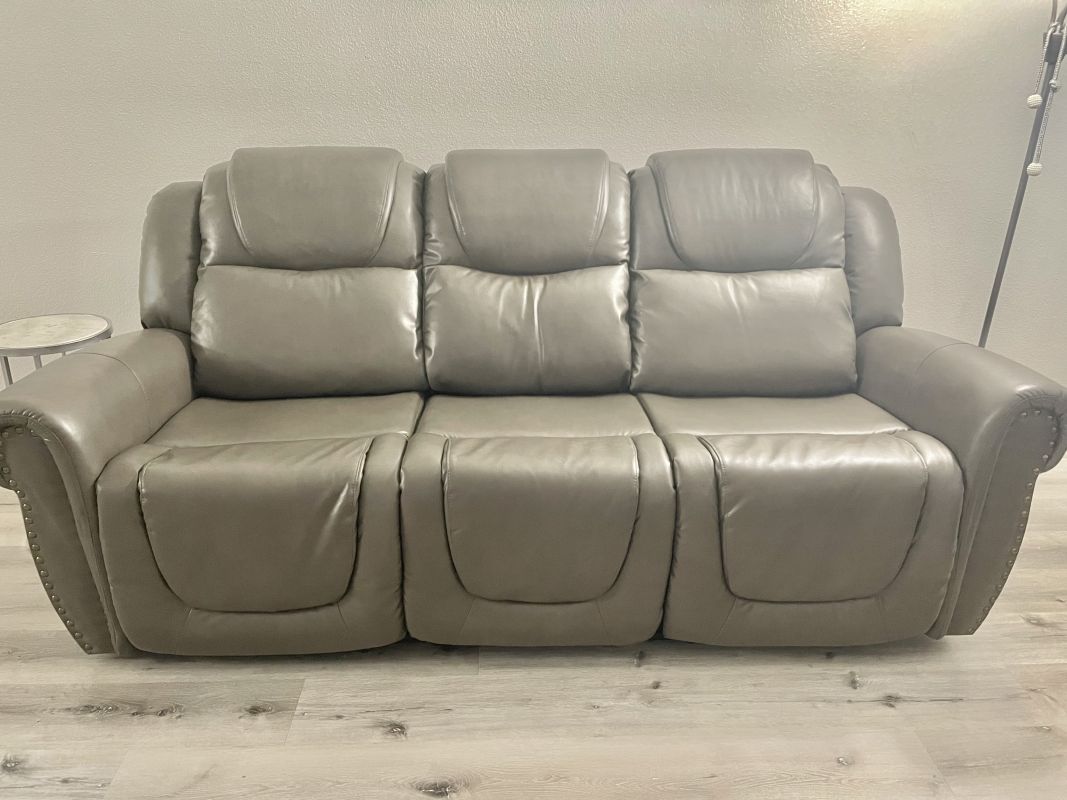 サンディエゴタウン クラシファイド[リクライナーソファ Faux leather sofa]